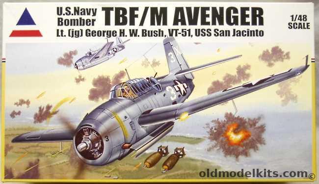 Accurate Miniatures 1/48 Grumman TBF /M Avenger Lt. (jg) George H.W. Bush VT-51 USS San Jacinto - (TBFM), 480120 plastic model kit